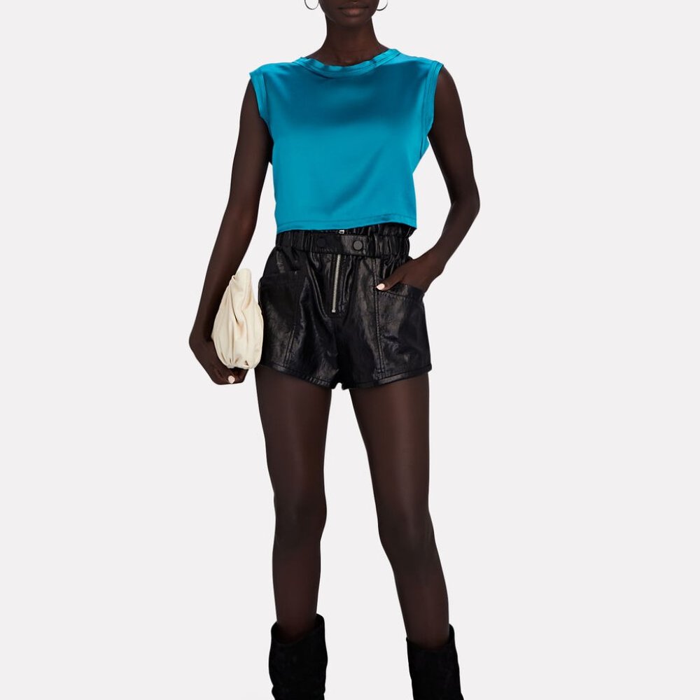 NWT NONChalant Mel Crop Top Teal Size M
